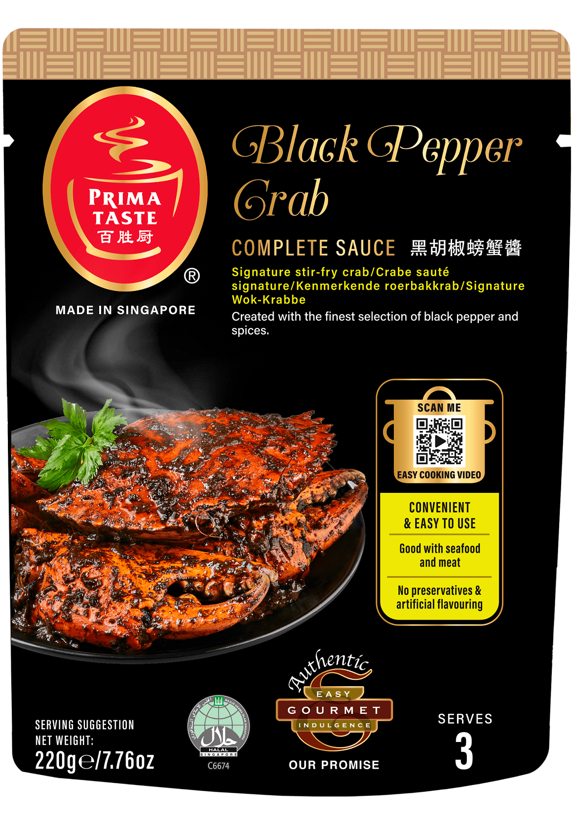 Black Pepper Crab Prima Taste